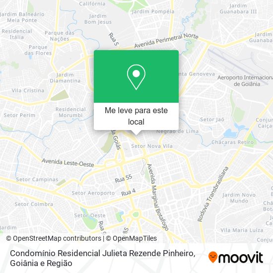 Condomínio Residencial Julieta Rezende Pinheiro mapa