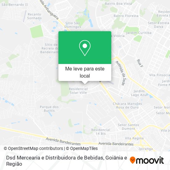 Dsd Mercearia e Distribuidora de Bebidas mapa