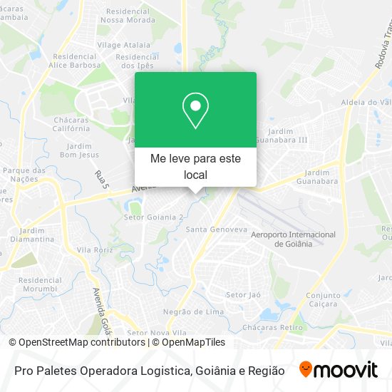 Pro Paletes Operadora Logistica mapa