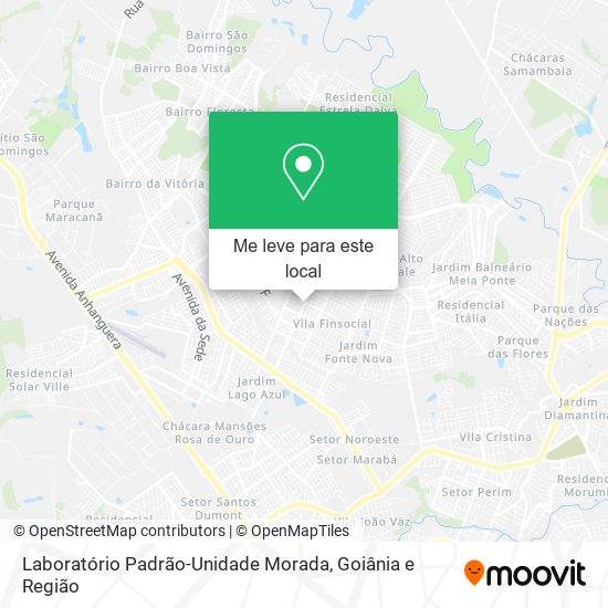 Laboratório Padrão-Unidade Morada mapa