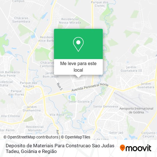 Deposito de Materiais Para Construcao Sao Judas Tadeu mapa