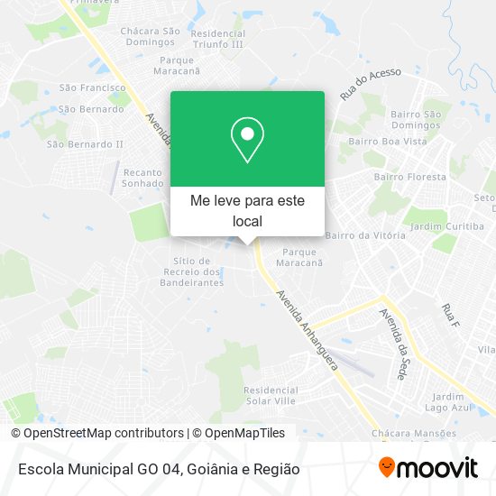 Escola Municipal GO 04 mapa