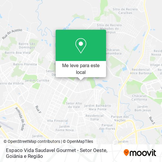 Espaco Vida Saudavel Gourmet - Setor Oeste mapa