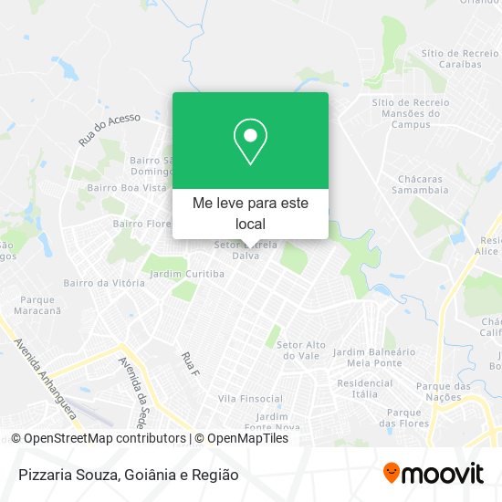 Pizzaria Souza mapa