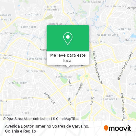 Avenida Doutor Ismerino Soares de Carvalho mapa