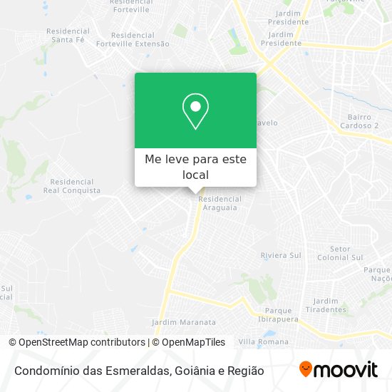 Condomínio das Esmeraldas mapa
