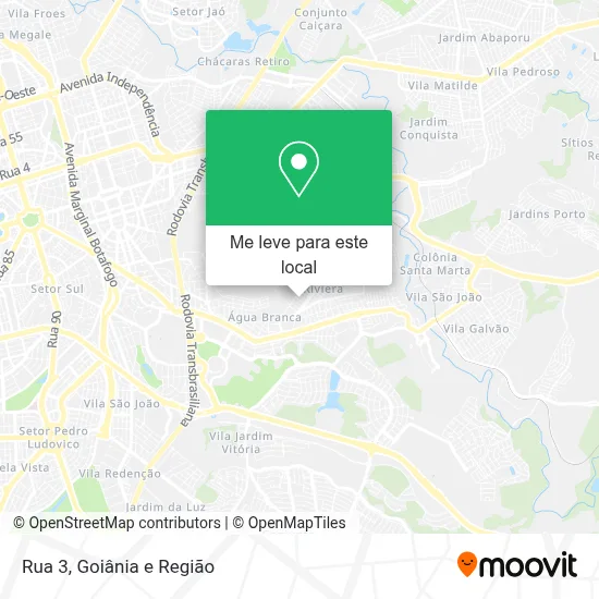 Rua 3 mapa