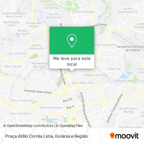 Praça Atílio Corrêa Lima mapa