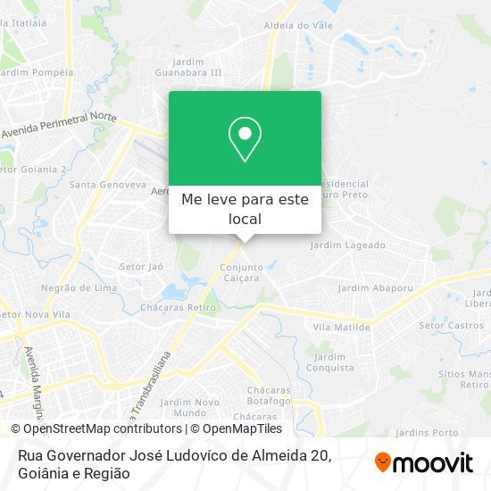 Rua Governador José Ludovíco de Almeida 20 mapa