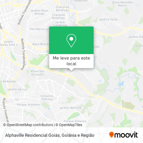 Alphaville Residencial Goiás mapa