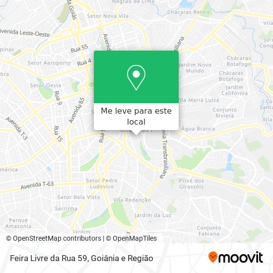 Feira Livre da Rua 59 mapa