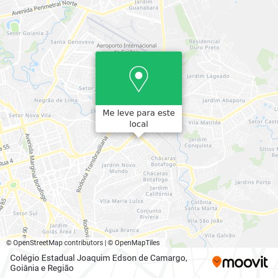 Colégio Estadual Joaquim Edson de Camargo mapa