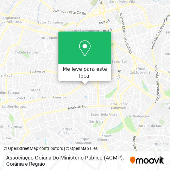 Associação Goiana Do Ministério Público (AGMP) mapa