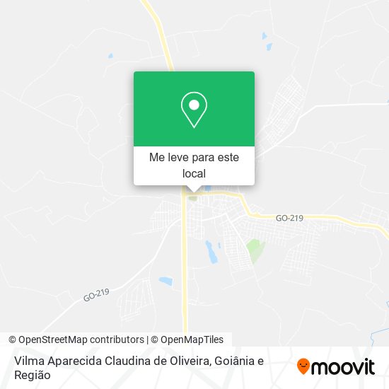 Vilma Aparecida Claudina de Oliveira mapa