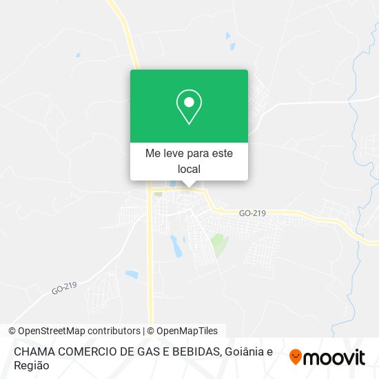 CHAMA COMERCIO DE GAS E BEBIDAS mapa