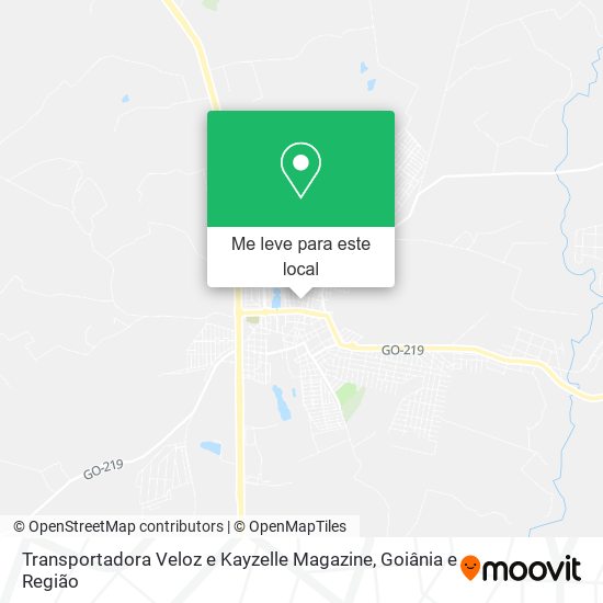 Transportadora Veloz e Kayzelle Magazine mapa