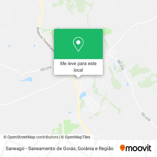 Saneago - Saneamento de Goiás mapa