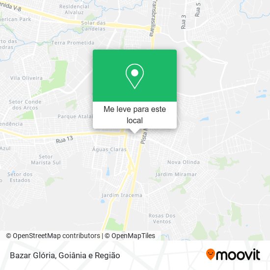 Bazar Glória mapa