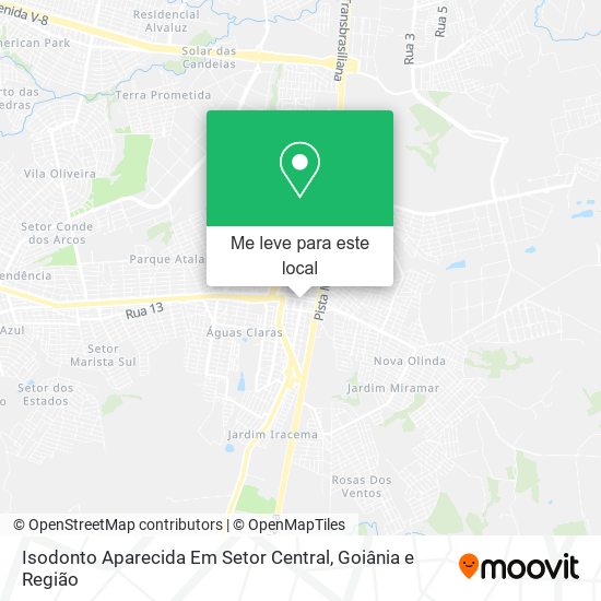 Isodonto Aparecida Em Setor Central mapa