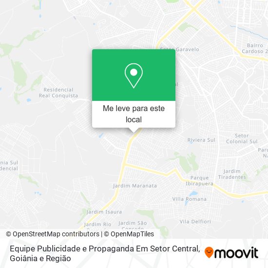 Equipe Publicidade e Propaganda Em Setor Central mapa