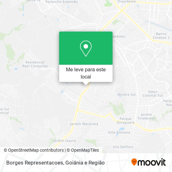 Borges Representacoes mapa