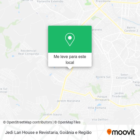 Jedi Lan House e Revistaria mapa