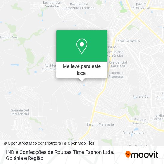 IND e Confecções de Roupas Time Fashon Ltda mapa