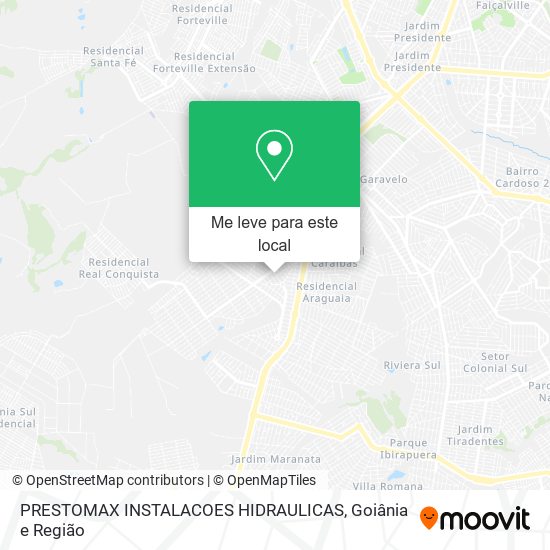 PRESTOMAX INSTALACOES HIDRAULICAS mapa