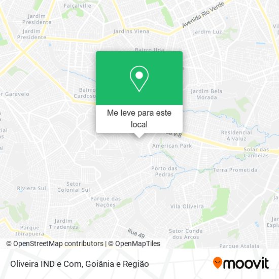 Oliveira IND e Com mapa