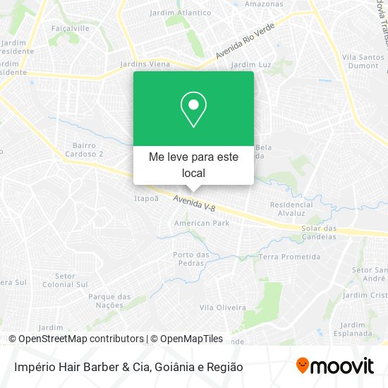 Império Hair Barber & Cia mapa