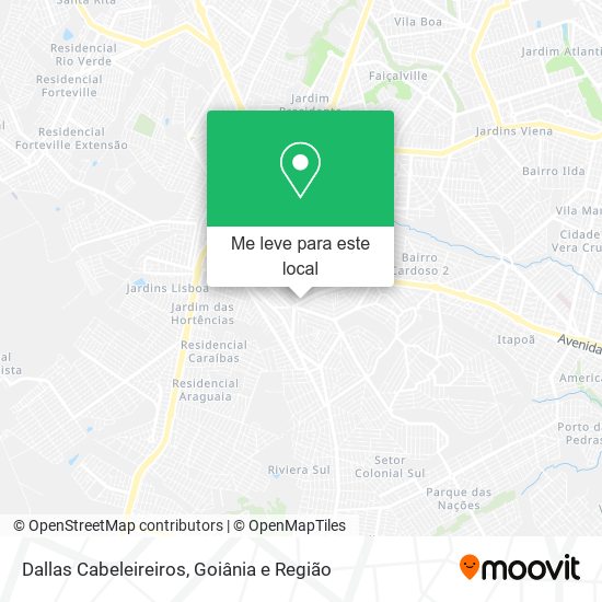 Dallas Cabeleireiros mapa