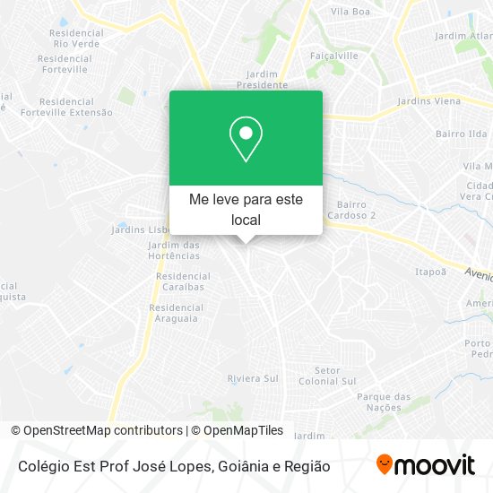 Colégio Est Prof José Lopes mapa