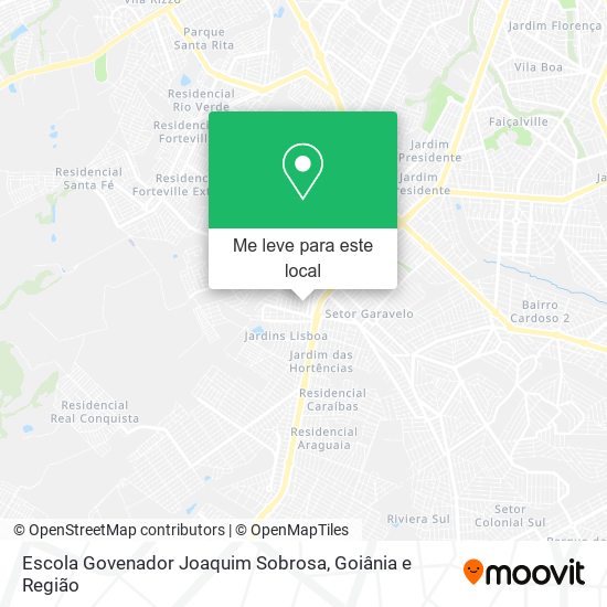 Escola Govenador Joaquim Sobrosa mapa