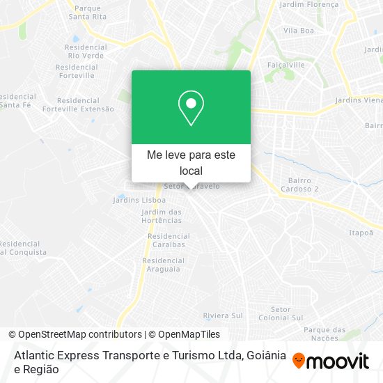 Atlantic Express Transporte e Turismo Ltda mapa