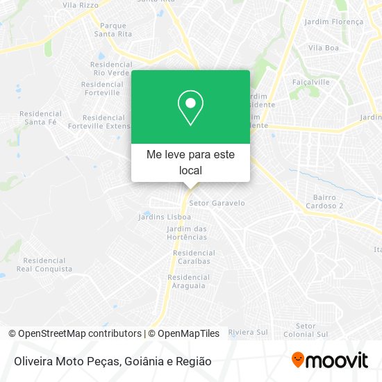 Oliveira Moto Peças mapa