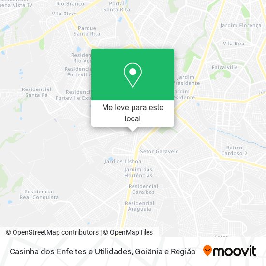 Casinha dos Enfeites e Utilidades mapa