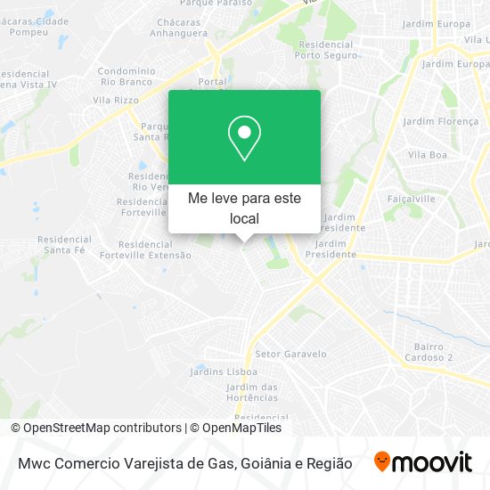 Mwc Comercio Varejista de Gas mapa