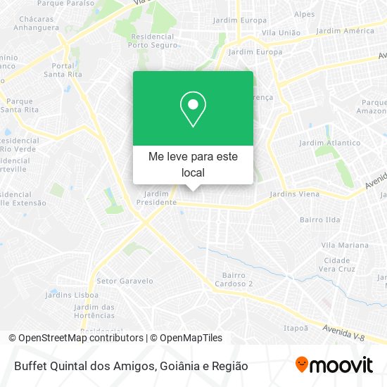 Buffet Quintal dos Amigos mapa
