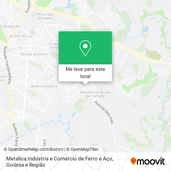 Metalica Indústria e Comércio de Ferro e Aço mapa