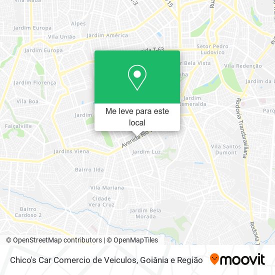 Chico's Car Comercio de Veiculos mapa