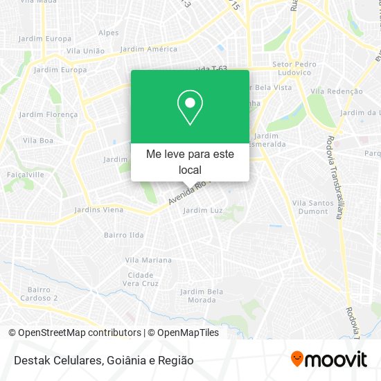 Destak Celulares mapa