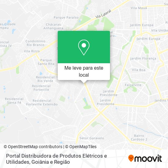 Portal Distribuidora de Produtos Elétricos e Utilidades mapa