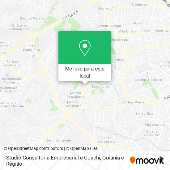 Studio Consultoria Empresarial e Coachi mapa