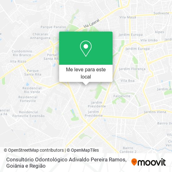 Consultório Odontológico Adivaldo Pereira Ramos mapa