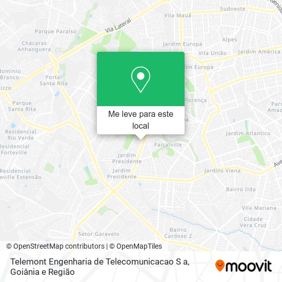 Telemont Engenharia de Telecomunicacao S a mapa