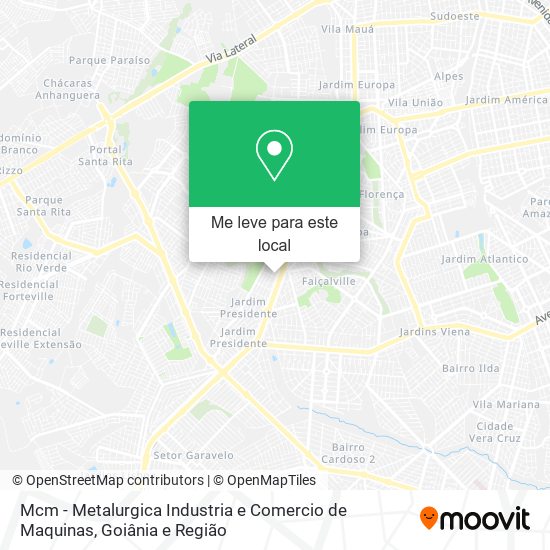 Mcm - Metalurgica Industria e Comercio de Maquinas mapa