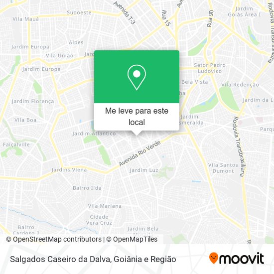 Salgados Caseiro da Dalva mapa