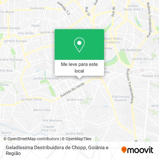 Geladíssima Destribuidora de Chopp mapa