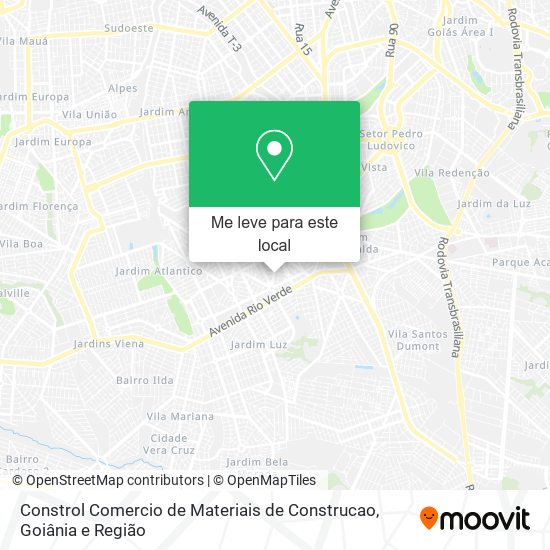 Constrol Comercio de Materiais de Construcao mapa