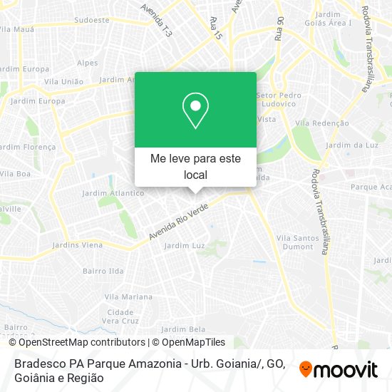 Bradesco PA Parque Amazonia - Urb. Goiania / , GO mapa